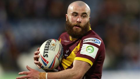 Huddersfield Giants' Jake Bibby in action