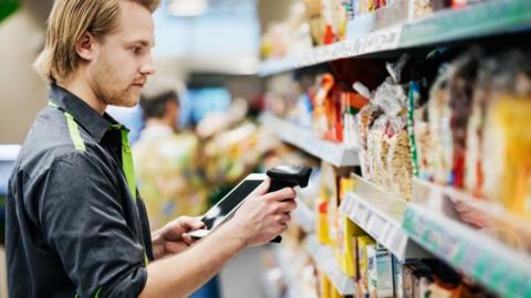 Supermarket worker