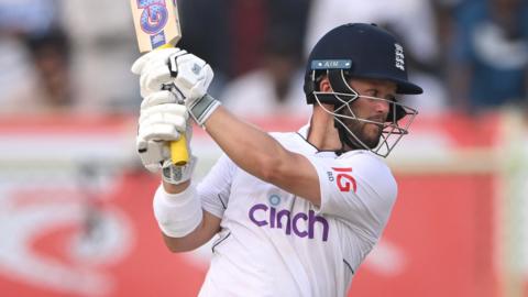 England batter Ben Duckett plays a shot