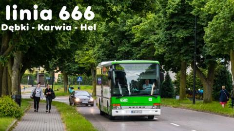 Bus route 666 run by Poland's PKS Gdynia company