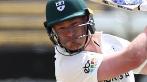 Matthew Waite batting for Worcestershire