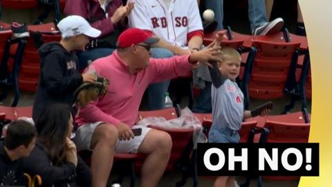 Kid throws gifted ball away & upsets his older brother
