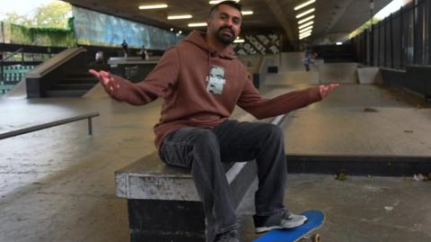 Skateboarder Faisal 'Tre' Shah
