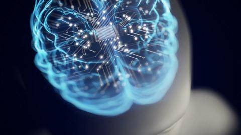 Artificial Intelligence robot brain
