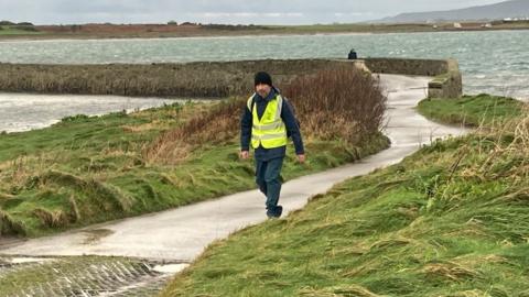 Neil Allcote walking on the Isle of Man