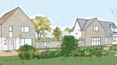 Illustrative view of what Cricklade homes would have looked like