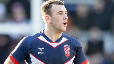 Harry Smith in action for England against Tonga