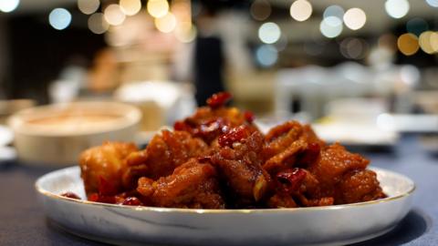 General Tso's chicken at Peng's Gourmet and Banquet