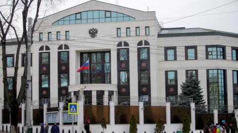 Russian embassy in Chisinau, 27 Mar 18 file pic