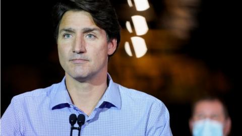 Justin Trudeau campaigns in Welland, Ontario, Canada