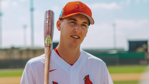 Harry Brook while training with St Louis Cardinals