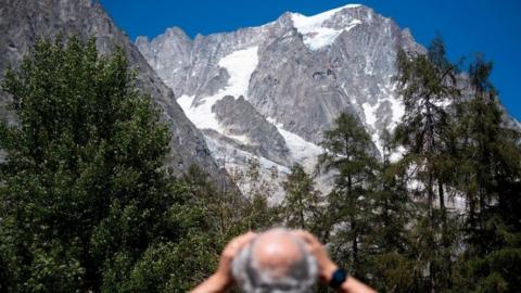 Planpincieux glacier, Mt Blanc massif, 6 Aug 20