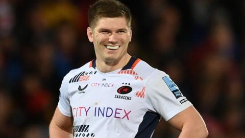 Owen Farrell in action for Saracens