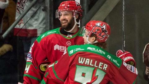 Joshua Waller celebrates