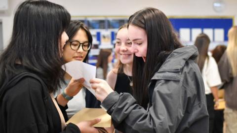 Students open results