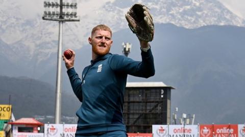 Ben Stokes trains before the fifth Test