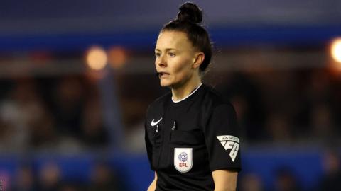 Referee Rebecca Welch during Birmingham's match against Sheffield Wednesday