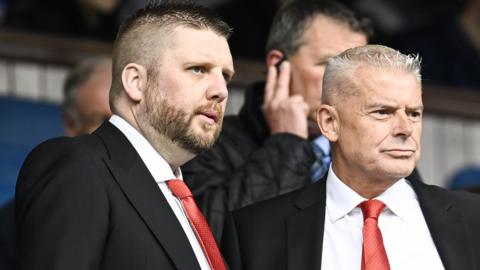 Aberdeen chief executive Alan Burrows and chairman Dave Cormack