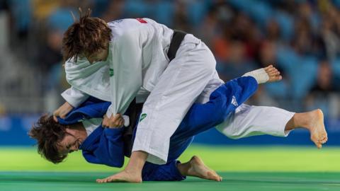 Action from the judo events at the Rio Paralympics