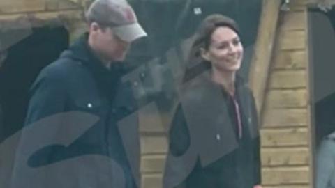 Prince William and Catherine at a farm shop in Windsor