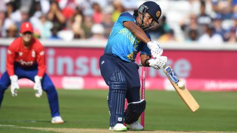 Sri Lanka captain Chamari Athapaththu plays a shot