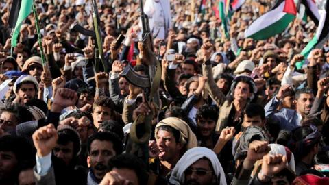 Protests in Sanaa on 12 January