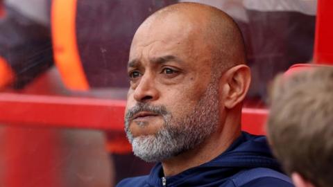 Nuno Espirito Santo during Nottingham Forest's draw with Wolverhampton Wanderers at the City Ground