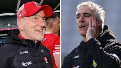Mickey Harte and Jim McGuinness will be in opposition on the sideline in the Ulster Championship this weekend for the first time since 2013