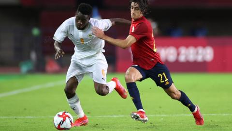 Spain v Ivory Coast in men's football