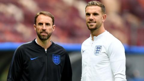 Gareth Southgate and Jordan Henderson work closely together in the England set-up