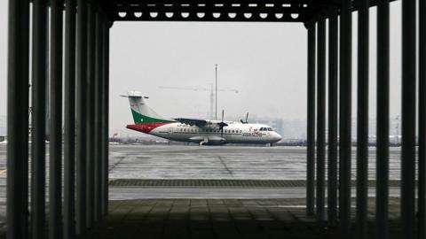 Aircraft belonging to private Bulgarian carrier Viaggio air at Sofia airport - file photo