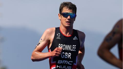 Jonny Brownlee who represents Team GB in triathlon
