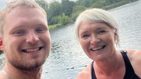 Kate Vokes, 54, and her son Archie Vokes, 22, who died when an avalanche swept through an off-piste area of a French ski resort on Thursday.