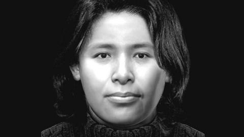Reconstruction of the victim's face, 2023