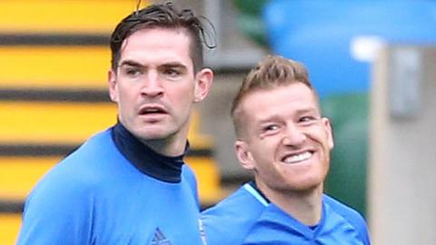 Kyle Lafferty and Steven Davis