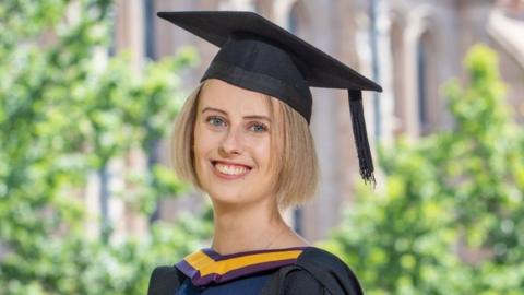 Laura Nuttall on her graduation day