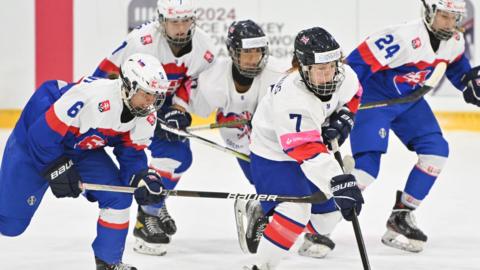 GB compete against Slovakia