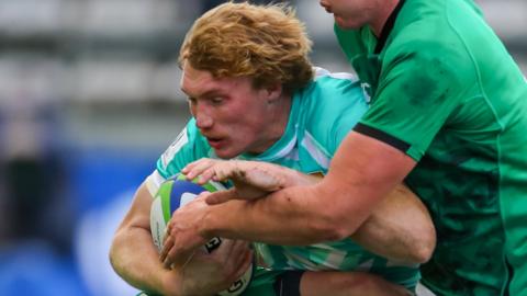 Corne Beets playing for South Africa's Under-20 team