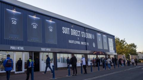 Hartlepool United's stadium at Victoria Park