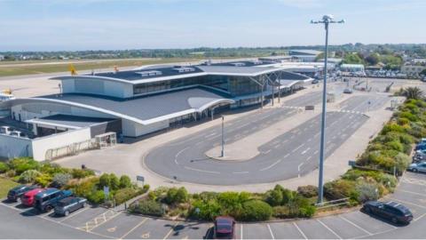 A photo of Guernsey Airport