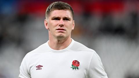 England's Owen Farrell during the World Cup bronze match against Argentina