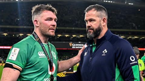 Peter O'Mahony and Andy Farrell