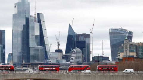 View of the City of London