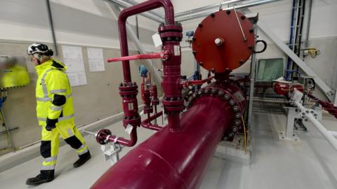 A compression station of the Balticonnector marine gas pipeline