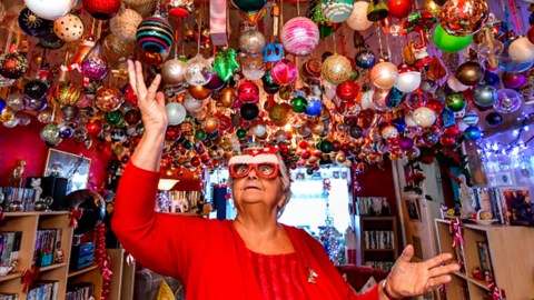 Swansea woman has over 100 baubles and plans to have 2,000 by the new year.