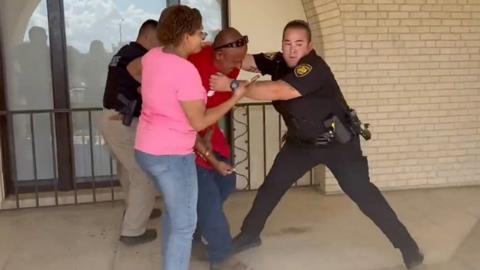 A Texas high school locked down after reports of a gunman. These parents refused to leave it to police.