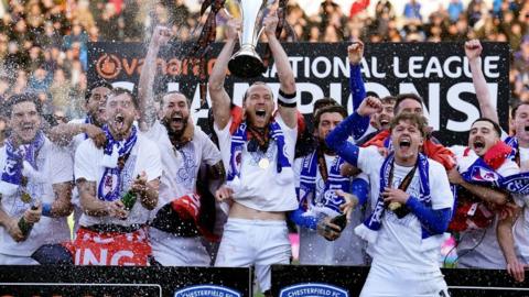 Chesterfield lift the National League title