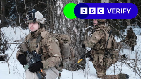 UK troops on Nato cold weather exercises in Estonia