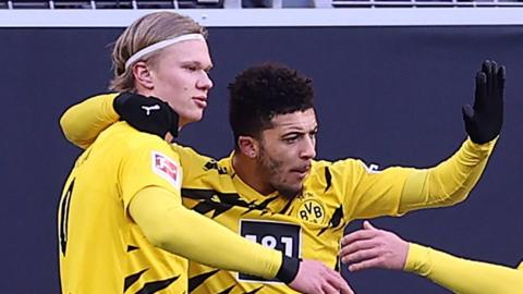 Erling Braut Haaland and Jadon Sancho