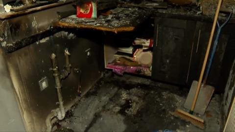 Burnt kitchen